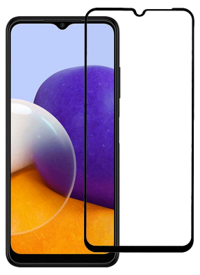 Samsung Galaxy A22 5G Panserglas med Kant / Skærmbeskyttelse