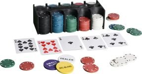 Pokersæt med Spillekort og 200 Chips