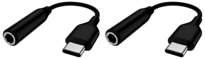 Pakke med 2 Stk. USB-C til AUX Adapter Kabel