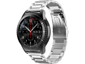 Bolzano rem i rustfrit stål til Samsung Galaxy Watch 3 45mm-Sølv