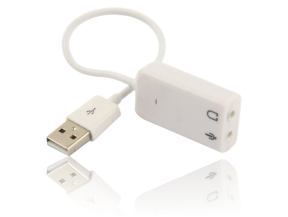 USB til 3.5 mm Headset & Mikrofon Adapter