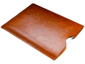 Milano brunt læder sleeve til Macbook 13" og computer 13"