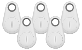 5 stk Hvide Bluetooth Nøglefindere 