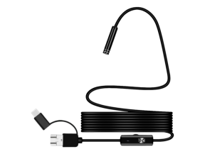 Vandtæt 3-i-1 Inspektionskamera m. Micro USB, Type-C & USB