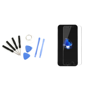 Pakke m. Universelt Værktøj til iPhone & Panserglas / Hærdet Beskyttelsesglas til iPhone 7 / 8