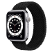 Nylon Sportsrem til Apple Watch 3 - 38mm - Str. S - Sort