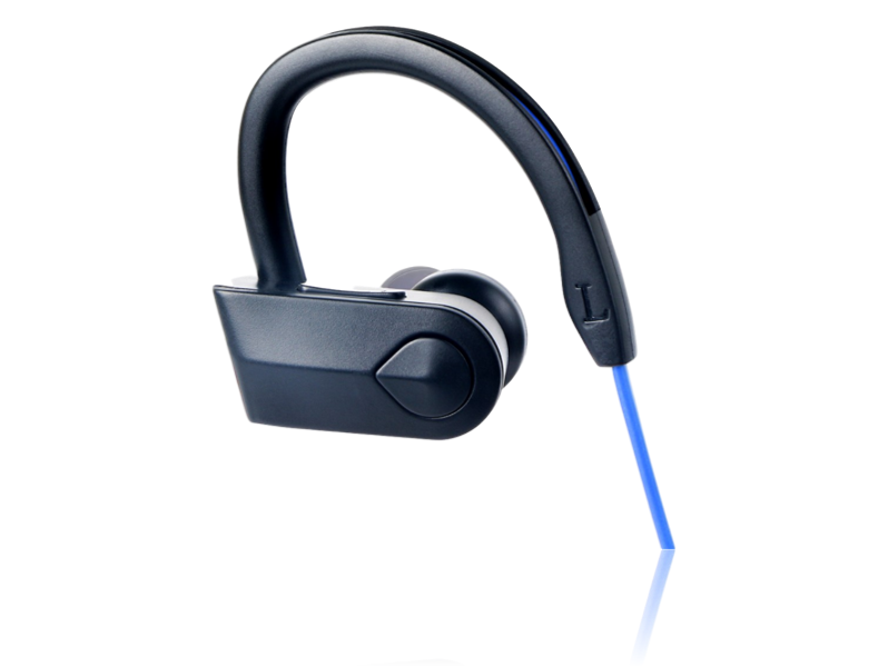 → Lækkert Bluetooth Headset til / Sport i Sort & Blå | Gratis Levering