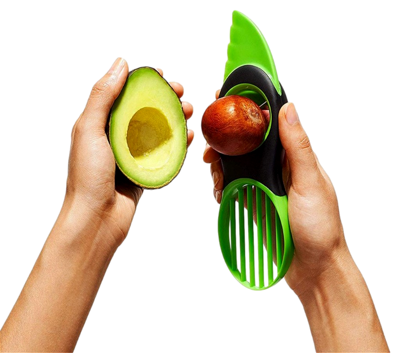 → Avocado / Skærer 3-i-1 Avokado Deler - Gratis Fragt