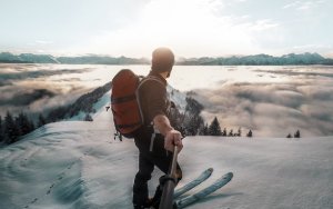 GoPro Selfie Ski Bjergtop POV