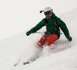 hjelm mount GoPro ski
